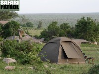Mobil camp på special camp site Moru 5. (Moru Kopjes i Serengeti National Park, Tanzania)