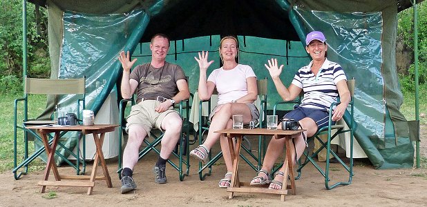 Resenärer på campen i Serengeti rapporterar: Big five!