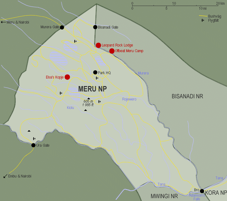 Meru National Park i Kenya.