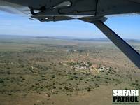 Flygvy över Seronera. (Centrala Serengeti National Park, Tanzania)